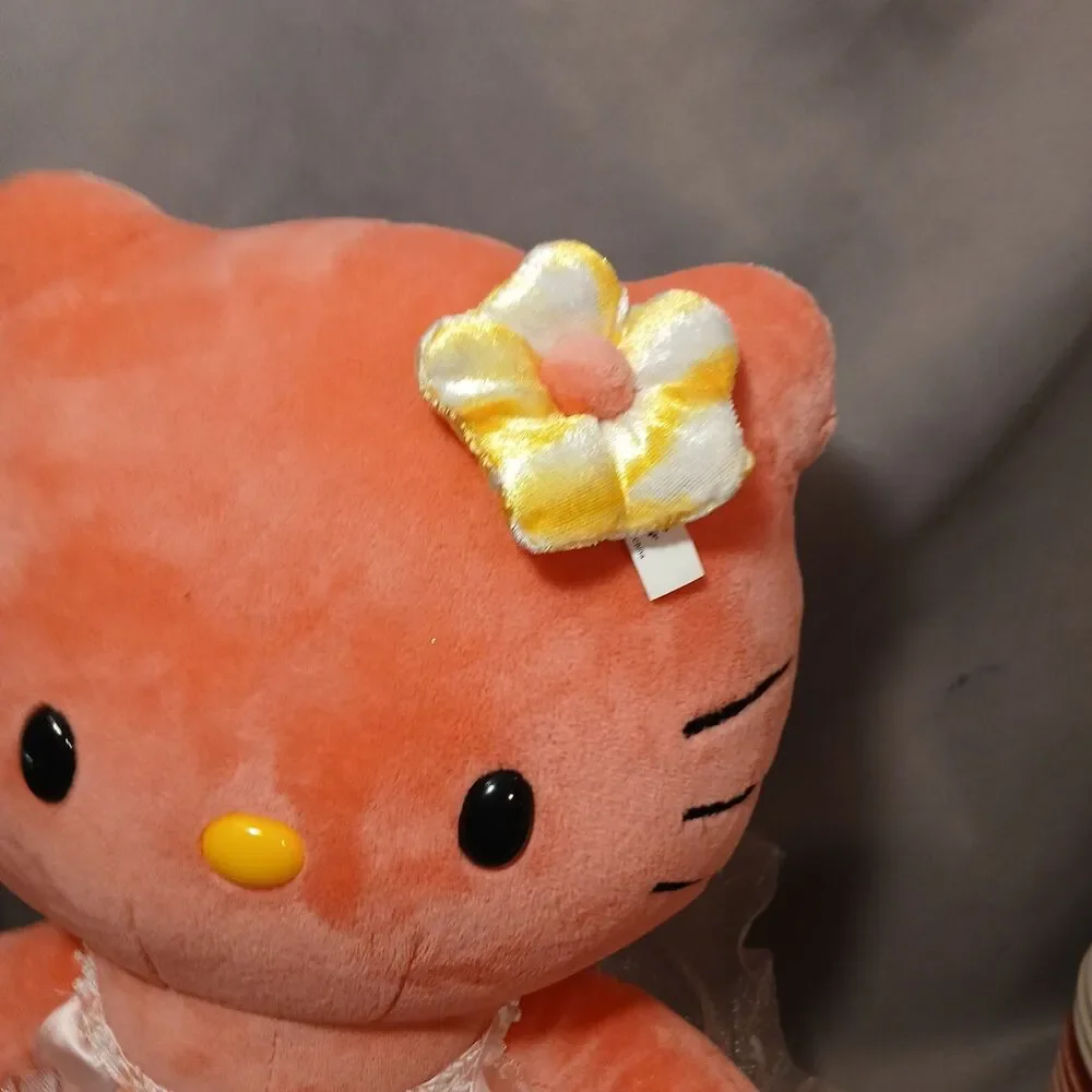 Build-A-Bear BAB Sanrio Hello Kitty Sunshine Coral Plush Fairy Outfit Wand Bow